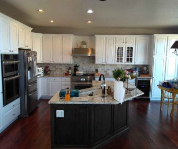 Crown 1 Completes Kitchen Cabinet Refinishing Highlands Ranch, Colorado